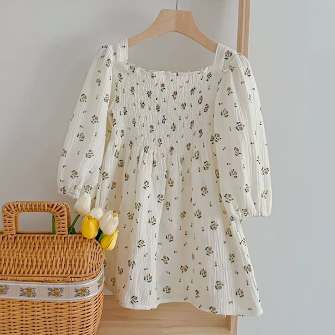 Love & Bump | Girls Rose Print Princess Dress