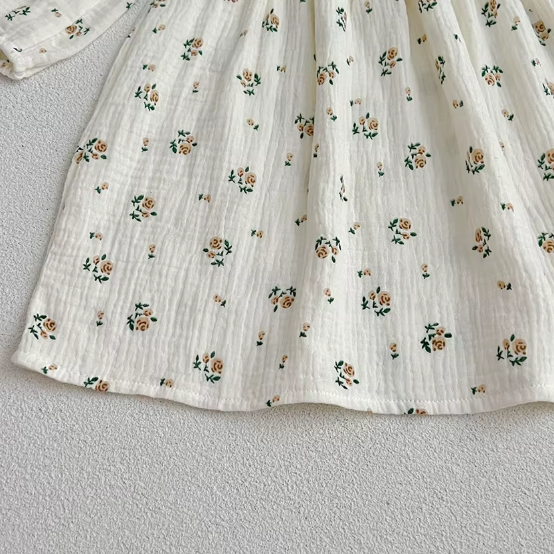 Love & Bump | Girls Rose Print Princess Dress