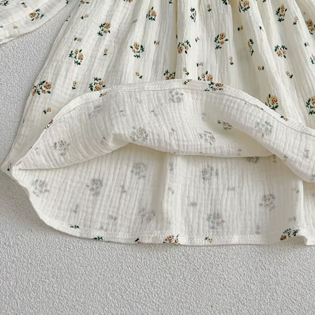 Love & Bump | Girls Rose Print Princess Dress