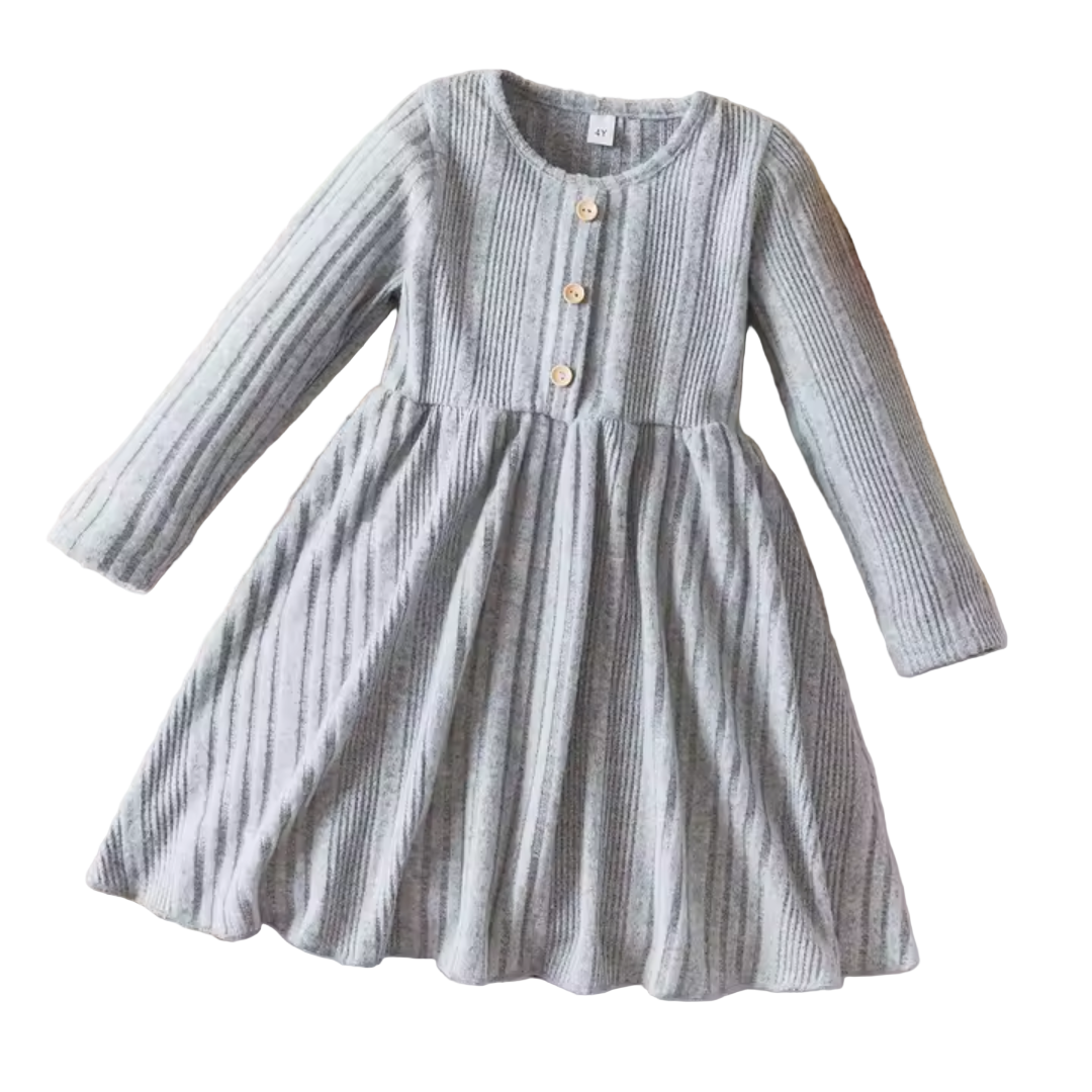 Girls Long Sleeve Knit Dress