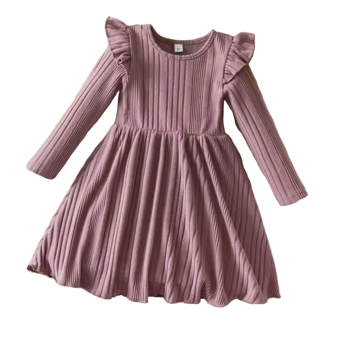 Girls Long Sleeve Knit Dress