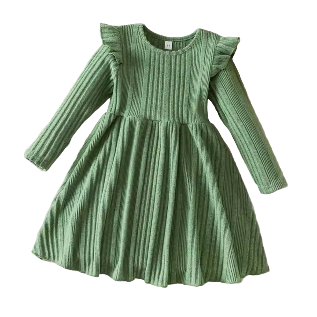 Girls Long Sleeve Knit Dress