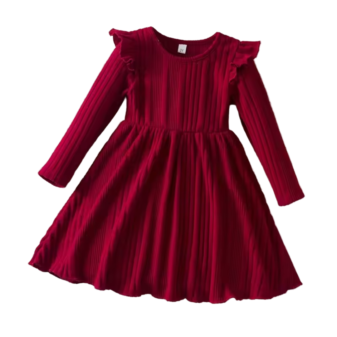 Girls Long Sleeve Knit Dress