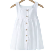 Girls Sleeveless Summer Strap Dress